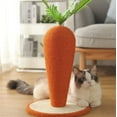 thumbnail image 4 of Carrot Shaped Natural Sisal Cat Scratcher Post - Stable Base for Indoor Felines, 4 of 6