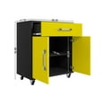 thumbnail image 5 of Eiffel 3-Piece Storage Garage Set in Matte Black and Yellow, 5 of 7