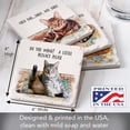 thumbnail image 2 of Thirstystone Cat Nappy 4-Pack Tumbled Tile Coasters, 2 of 7