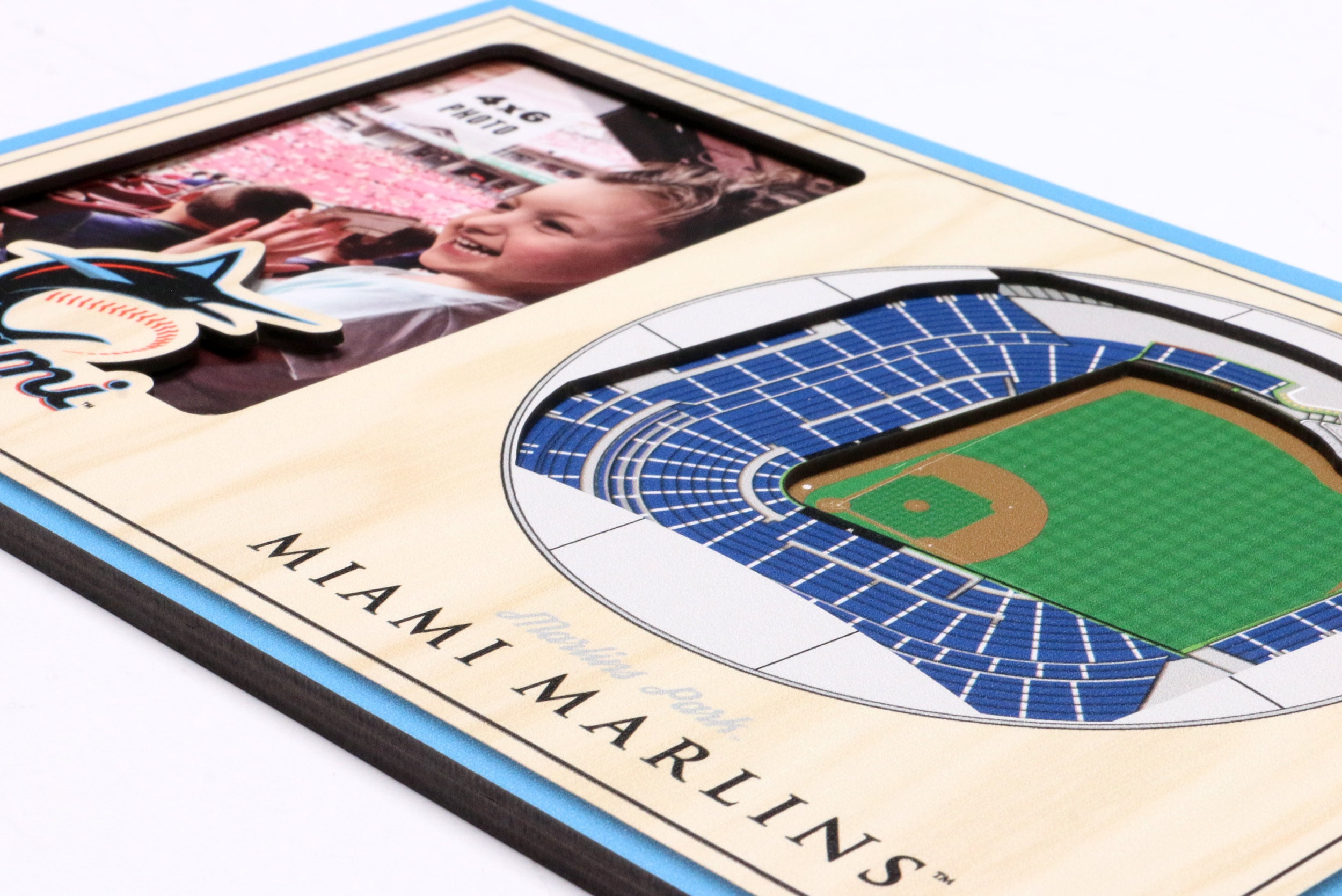 YouTheFan MLB Miami Marlins 3D StadiumView Picture Frame