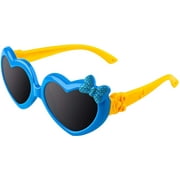 Soft Rubber Kids Cute Heart Polarized Sunglasses UV400 for Children