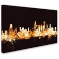 thumbnail image 2 of Trademark Fine Art "Chicago Illinois Skyline Gold" Canvas Art by Michael Tompsett, 2 of 3