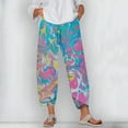 thumbnail image 2 of CLOOCL Oversize Women Trousers Marble Pattern 3D Print Pants for Plus Size Female Casual Pants, 2 of 6