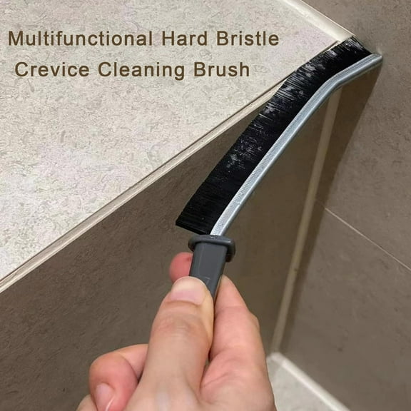 5pcs Durable Bevel Cleaning Brushes – Stiff Bristle Scrub Tools for Tile Grout, Shower Floors, Bathtubs, Kitchen Surfaces & Appliance Gaps – Black