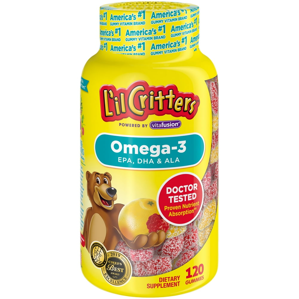 L'il Critters Gummy Omega3 DHA, 120 Count