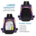 thumbnail image 6 of FORMRS Women's Travel Backpack Purse Anti-Theft Hidden Pockets Casual Shoulder Bag, Purple Neon Road, 6 of 7