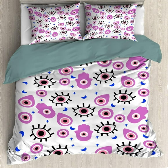 Patrón 3 Piezas Funda Nórdica Queen 90 "x90"(230x230cm) con 2 Fundas de Almohada,