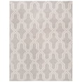 thumbnail image 2 of Safavieh Dhurries Alexis Geometric Area Rug, Gray/Ivory, 8' x 10', 2 of 11