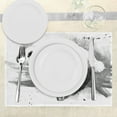 thumbnail image 3 of Ambesonne Black and White Place Mats Set of 4, Sleeping Panda, Standard Size, Black White, 3 of 6