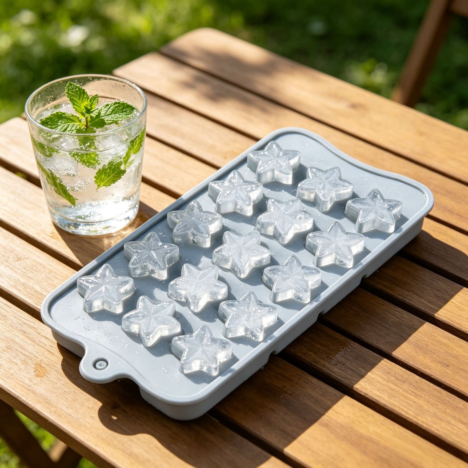 UJMNHYGT Ice Cube Trays Easy Release, Flexible Silicone Ice Cube Molds with Removable Lid, Reusable Freezer Ice Trays Stackable for BPA Free