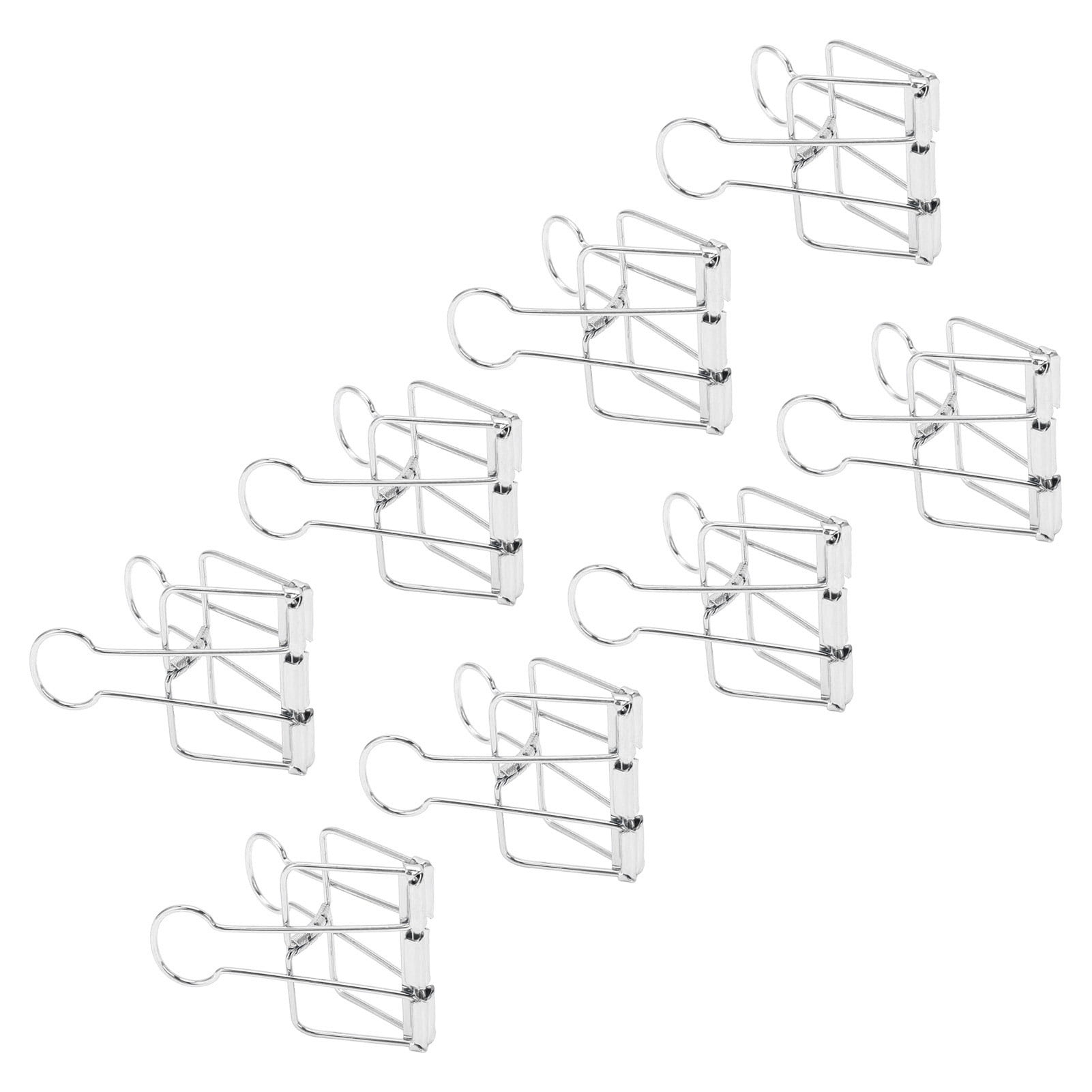 Rupoun 51mm Large Metal Binder Clips, Silver Hollow Paper Clamps for Office, 30 Count