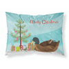 Khaki Campbell Duck Christmas Fabric Standard Pillowcase-30 x 20.5-