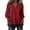 Red, variant on ClodeEU Women's V Neck 3/4 Sleeve Puff Sleeve Loose Blouse,Solid Color Casual Summer Top a-Green,Women's Plus L