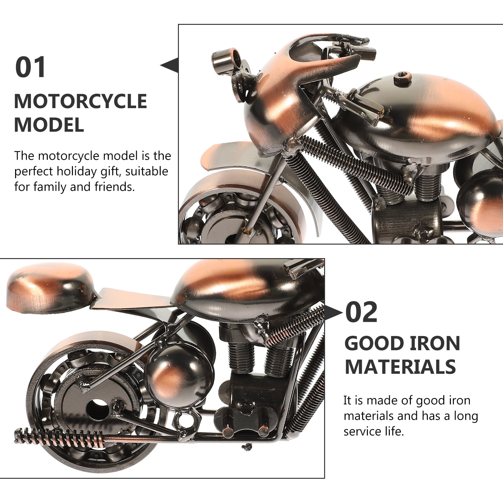 YCHTEWY-Retro Handmade Iron Motorcycle Model Creative Gifts