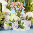 thumbnail image 4 of Up to 40% off Clearance, InsCrazy Easter Basket, Easter Decor New Easter Portable Flower Basket Home Decoration Simulation Decorative Flower Basket Western Wedding Flower Basket, 4 of 6