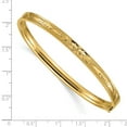 thumbnail image 3 of 14K Yellow Gold bracelet Bangle Diamond-cut 7 in 5 mm, 3 of 3