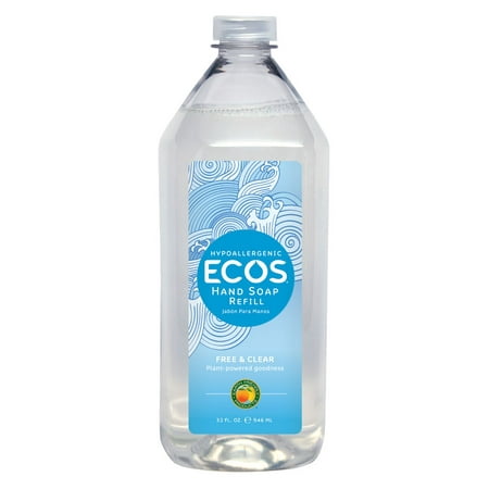 Ecos Hand Soap - Free And Clear - Case Of 6 - 32 Fl