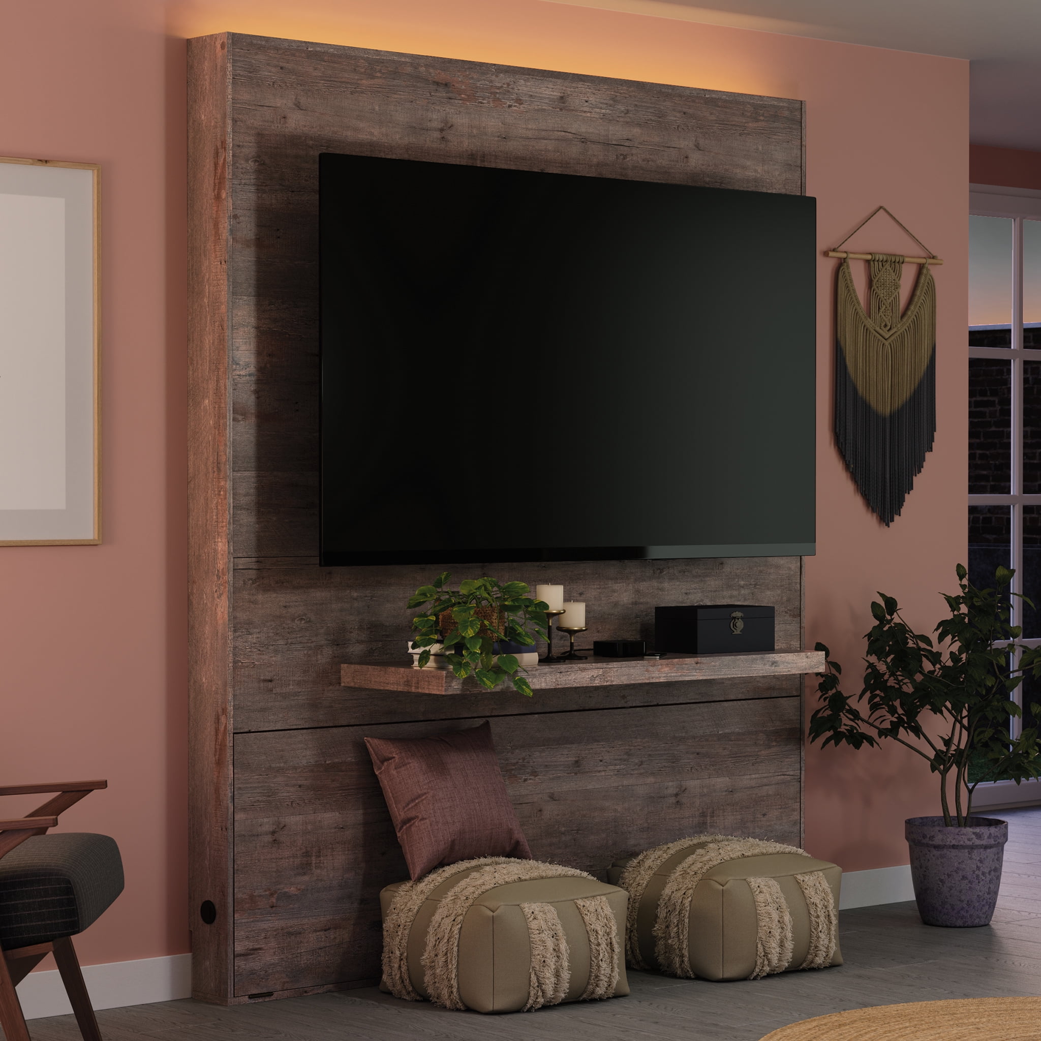 Sauder entertainment wall system outlet