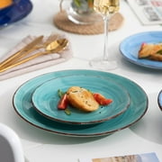 vancasso Bonita Blue Dinner Set- 36 Pieces Stoneware Dinnerware Set for 12
