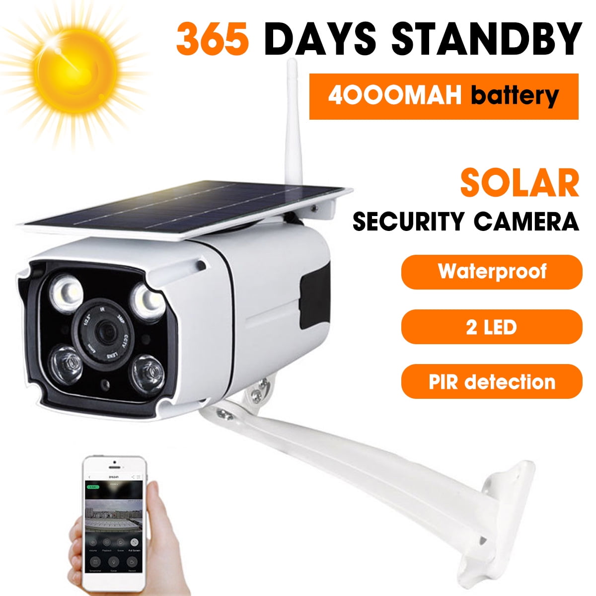 solar powered wifi camera outdoor