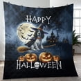 thumbnail image 4 of Happy Halloween English Setter Witch Pumpkins Bats Quilt Blanket Dog Lover Cozy Comforter Throw Blanket - 13012, 4 of 5