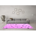 thumbnail image 3 of Ahgly Company Indoor Round Solid Purple Modern Area Rugs, 5' Round, 3 of 4