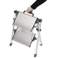 thumbnail image 3 of Hafele 2-Step Heavy Duty Folding Stool - 330 lbs, Non-Slip, Handle, 3 of 5