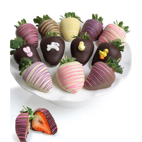From You Flowers - Easter Belgian Chocolate Covered Swizzle Strawberries