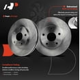 thumbnail image 2 of A-Premium Front Disc Brake Rotors Set Compatible with Toyota Camry 1992-2006 Solara 1999-2003 Sienna 1998-2003 Avalon 1995-2004 Lexus ES300 1992-2001, 2 of 8