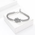 thumbnail image 3 of Adjustable Cremation Jewelry Rose Flower Urn Bracelet for Ashes for Women Urn Keepsake Memorial Bracelet Urn Bangle Ashes Holder, 3 of 7