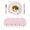 Pink, variant on 15 Inch Round Placemats Set of 4, Light Blue Snowman Christmas Non Slip Heat Insulation PP Table Mats, Winter Snowflake Pine Xmas Tree Washable Place Mats for Kitchen Dining Party Table Decor