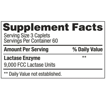 Lactase Enzyme 1620 Caplets Generic Lactaid Original Strength