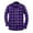 #A37 Purple, variant on CYiJun George Flannel Plaid Shirt for Men Casual Classic Fit Long Sleeved Button Down Plaid Shirt,Red M