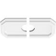thumbnail image 2 of 10"W x 5"H x 2"ID x 3 1/2"C x 1"P Emerald Architectural Grade PVC Contemporary Ceiling Medallion, Two Piece, 2 of 11