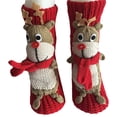 thumbnail image 1 of Moyic Calcetines navideños antideslizantes de punto para suéter, calcetines cálidos gruesos de invierno, calcetines bonitos de animales con dibujos Kits de decoración para fiestas Numero 3 Moyic HA046740-03, 1 of 6