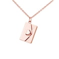 thumbnail image 4 of Collar con colgante de corazón y sobre de amor, moda, encantador y único, para San Valentín. Oro rosa, 4 of 9