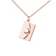 thumbnail image 4 of Collar con colgante de corazón y carta de amor, accesorios de moda elegantes Oro rosa, 4 of 9