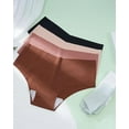 thumbnail image 5 of AWAYTR Women Seamless Panties No Show Bikini Invisible Briefs Hipster Underwear Cheeky 6 Pack S-XL, 5 of 7