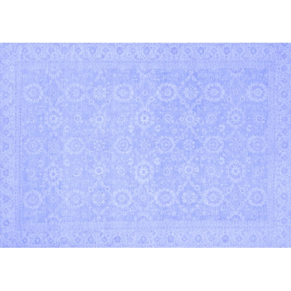 Ahgly Company Indoor Rectangle Oriental Blue Traditional Area Rugs, 2' x 3'