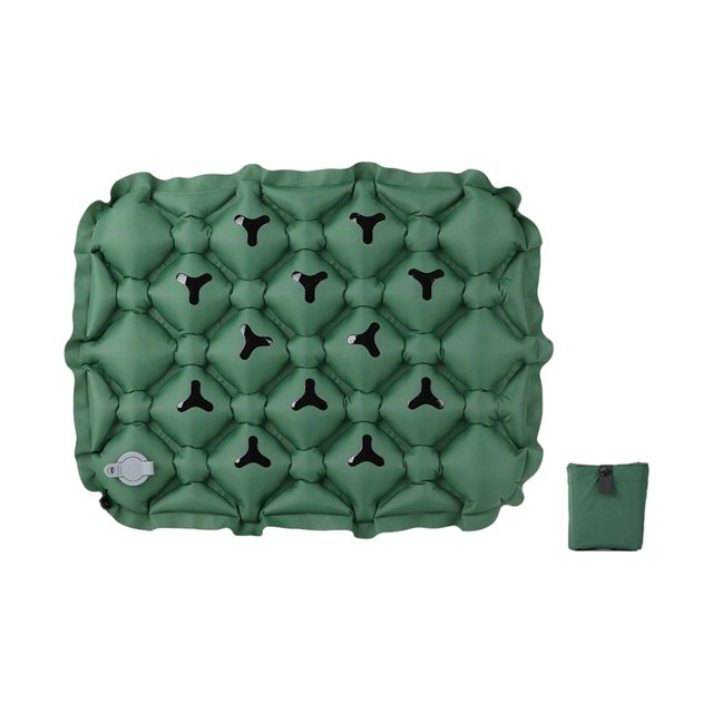 S SERENABLE Coussin de Siège Gonflable Confortable Pliable pour Escalade Randonnée Extérieur Vert