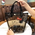 thumbnail image 4 of Bolsa de cosméticos de Hello Kitty de PU, bolso de mano con impresión transparente Sanrio, impermeable, de almacenamiento de alta capacidad, estuche de maquillaje Cinnamoroll, 4 of 4