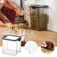 thumbnail image 2 of Airtight Food Containers - PS & Silicone Seal, Clear Stackable Design, for Kitchen Pantry Cereal Flour Storage, 2 of 8