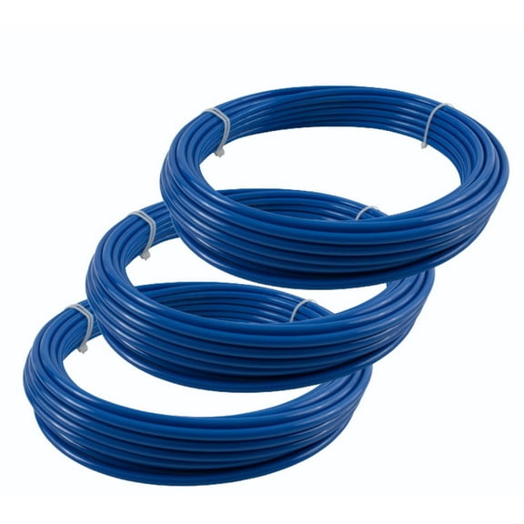 100 Feet DOT Air Brake Tubing 1/2", 1/4" and 3/8" - Blue