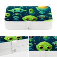 thumbnail image 4 of Alien PU Leather Jewelry Box with Removable Compartment and Earring Holder, Portable Travel Organizer, 4 of 6