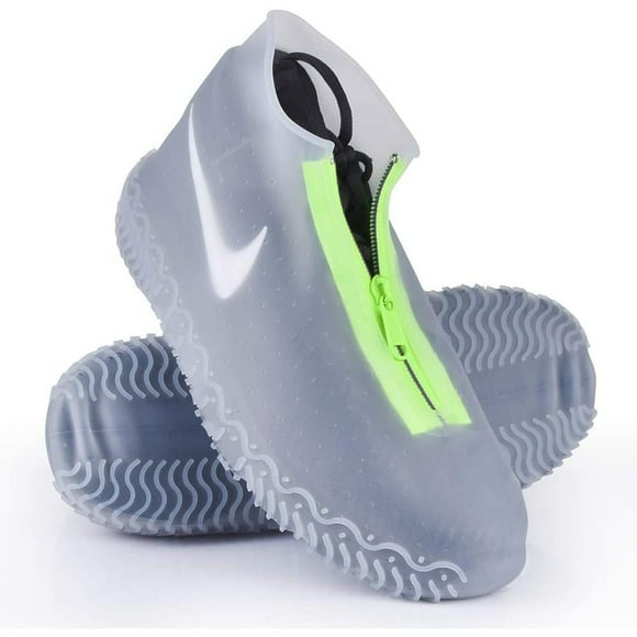 All-Weather Protection Waterproof Shoe Covers, Reusable Silicone Rubber Non-Slip Rain Boot Overshoes for Women, Men and Kids