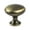 Antique Brass, variant on Berenson 9722-1BAC-P 1.187 in. dia. Euro Moderno Knob with Brushed Antique Copper