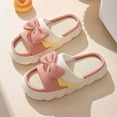 thumbnail image 5 of Xunlbb Summer Beach Sandals for Women Flat Slip-on Sandal Bowknot Slides Waterproof Shower Shoes Indoor Outdoor Womens Sandals Easy to Wear Summer Fashion Holiday Free Size, 5 of 6