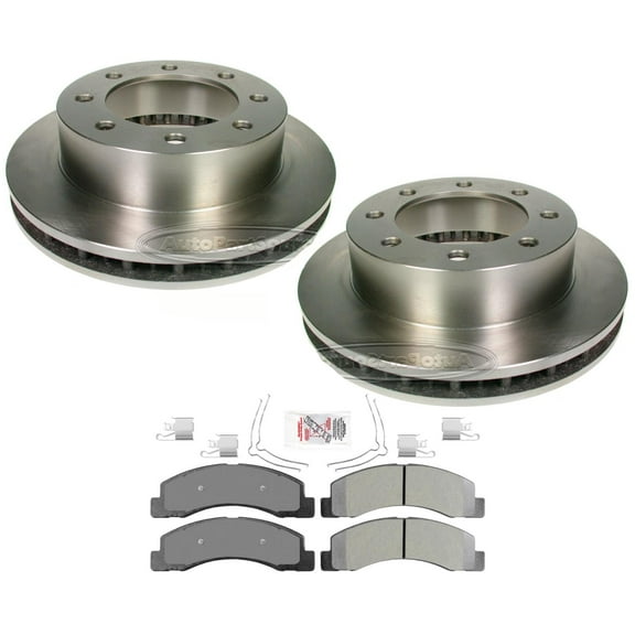 Fits 1999 Ford Super Duty F250 Brake Disc Rotors Front & Brake Pads