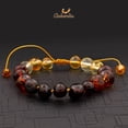 thumbnail image 3 of Amberalia Set of Adult Amber Necklace 17.7" (45cm) and Adjustable knotted Amber Bracelet (6.3" + 3.5") Genuine Baltic Amber, Lab Tested Polish Rainbow, 3 of 7