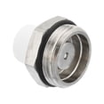 thumbnail image 3 of REGALWOVEN 3/4" BSP Male Thread Manual Radiator Air Vent Valve, Nickel Plated Brass Plug Valve, 3 of 6